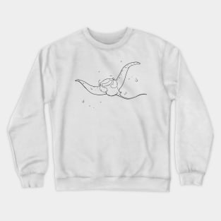 Manta Ray - Line Art Crewneck Sweatshirt